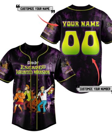 Scooby-Doo Custom Haunted Mansion Baseball Jersey - Personalize Name & Number!