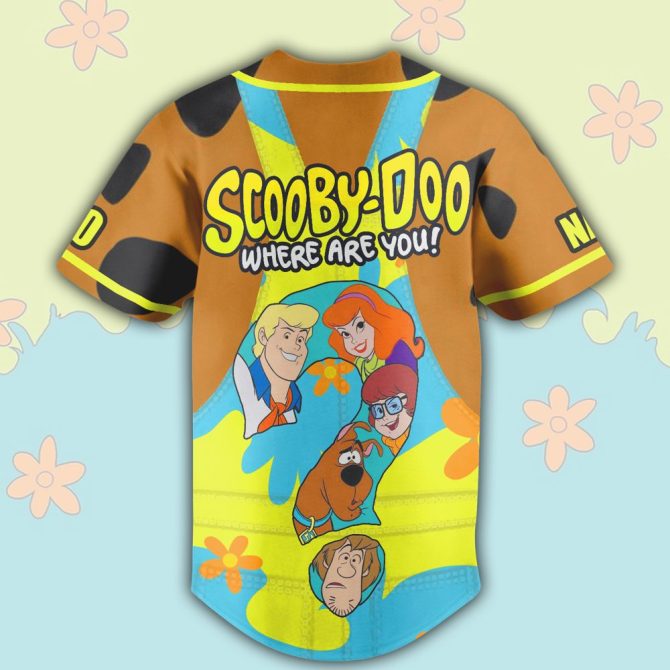 Custom Scooby-Doo Baseball Jersey - Personalize With Your Name & Number! - Image 3