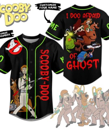 Custom Scooby-Doo Ghostbuster Jersey - Personalized Name & Number - Fun & Unique Design