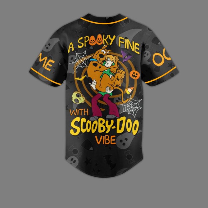 Customize Your Scooby-Doo Halloween Baseball Jersey - Add Name & Number For A Spooky Vibe! - Image 3
