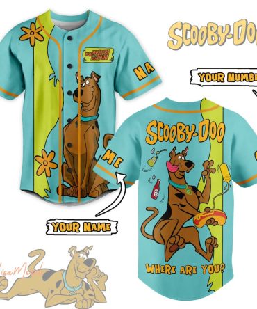Scooby-Doo Customizable Baseball Jersey - Add Name & Number!