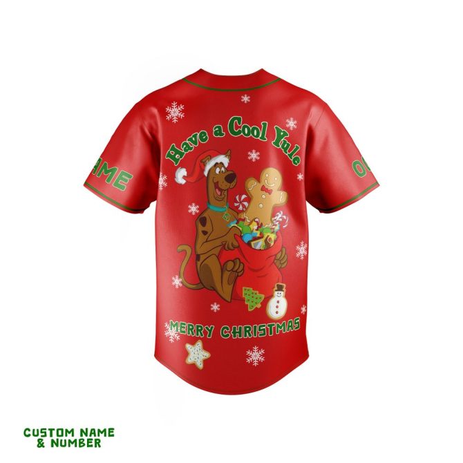 Custom Scooby-Doo Christmas Jersey - Festive Holiday Shirt With Personalized Name & Number - Image 3