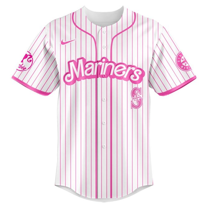 Custom Pink Mariners Jersey - Barbie Night Game Edition - Personalize Yours Now! - Image 2