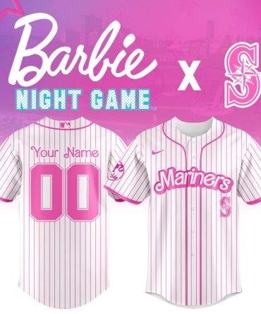 Custom Pink Mariners Jersey - Barbie Night Game Edition - Personalize Yours Now!