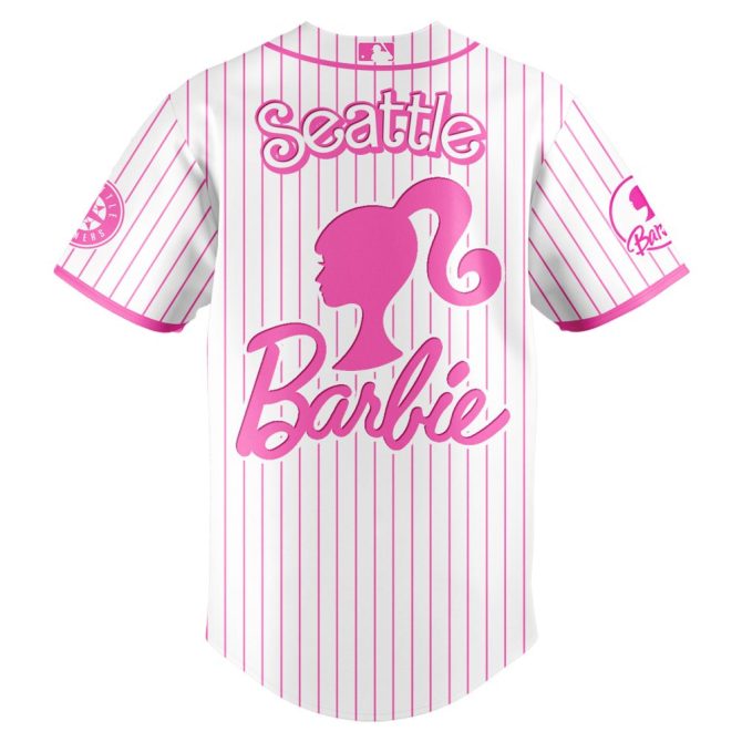 Limited Edition Barbie X Mariners Baseball Jersey – Seattle Night Game Exclusive - Image 3