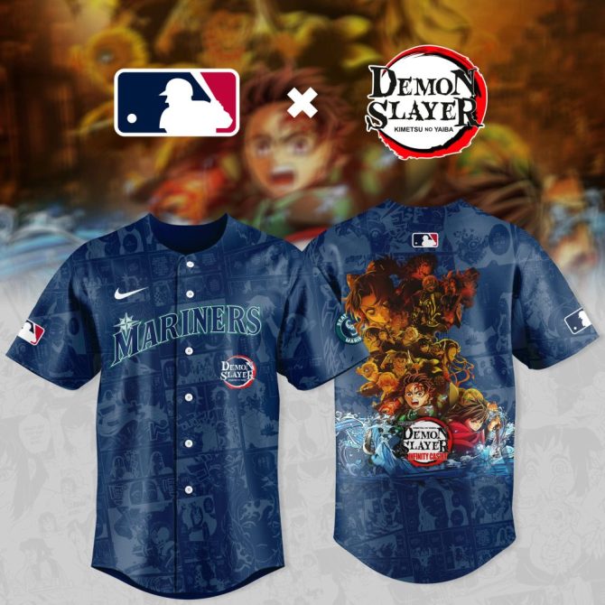 Exclusive Mariners X Demon Slayer Jersey - Official Mlb Anime Crossover Gear