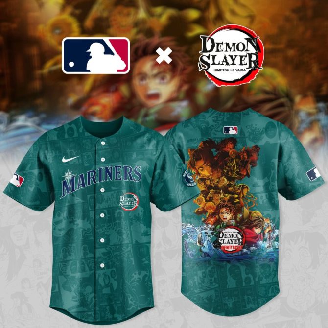 Exclusive Mariners X Demon Slayer Jersey - Limited Edition Anime Sports Apparel