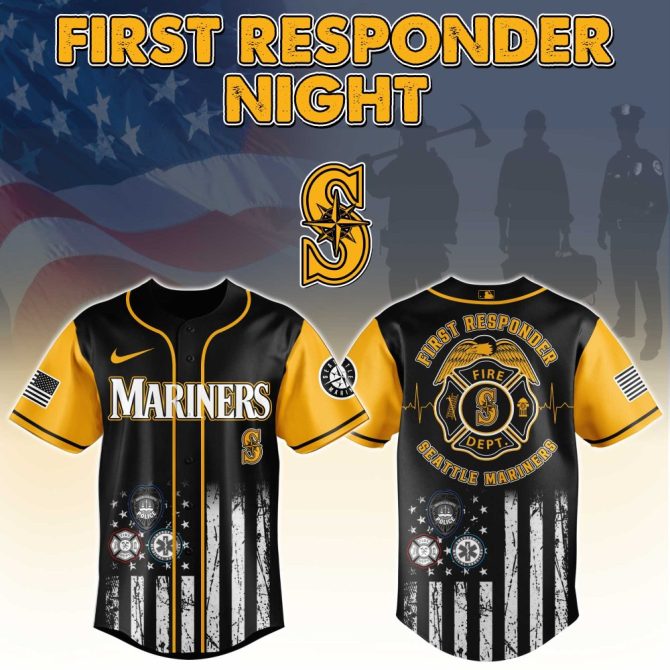 First Responder Night Jersey - Honor Heroes With Style , Limited Edition Mariners Gear