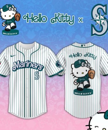 Hello Kitty X Mariners Baseball Jersey - Cute & Sporty Fan Gear For All Ages!
