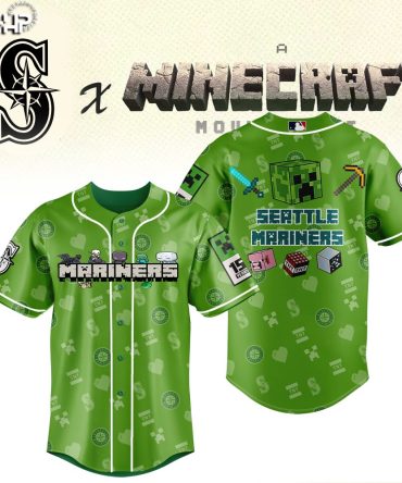 Seattle Mariners X Minecraft Collab Jersey - Limited Edition Gamer'S Dream!