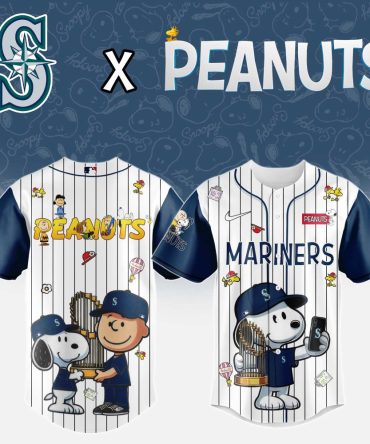 Limited Edition Mariners X Peanuts Jersey – Snoopy & Charlie Brown Fan Gear