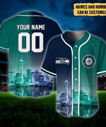 Custom Seattle Skyline Sports Jersey – Personalize Name & Number!
