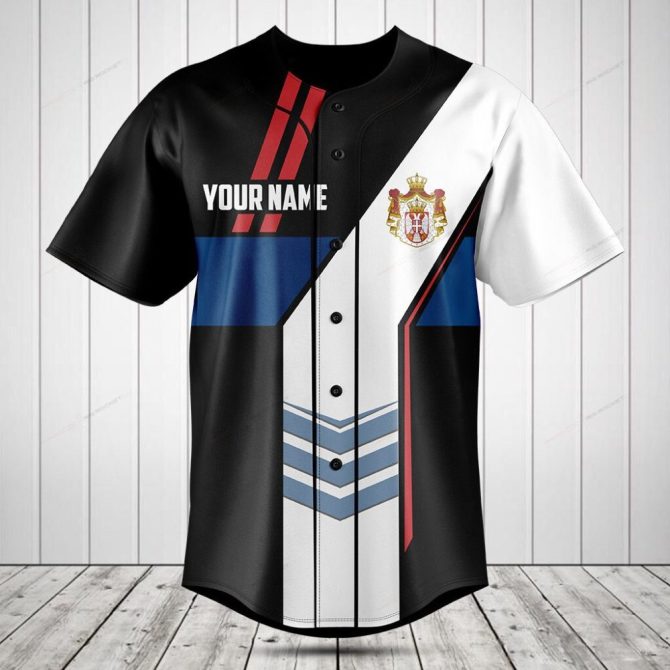 Customizable Sports Jersey - Unique Design, Personalized Name & Crest - Perfect For Teams!