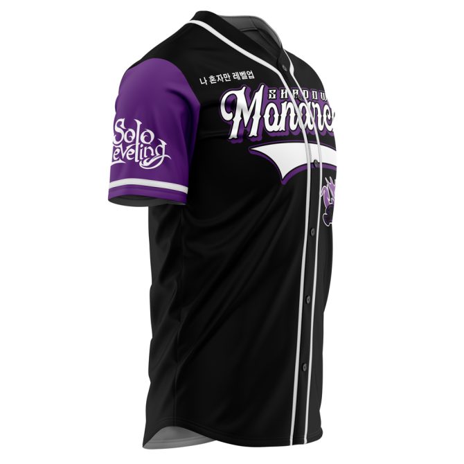 Shadow Monarchs Baseball Jersey - Stylish Black & Purple Anime-Inspired Design - Perfect For Fans & Collectors! - Image 2