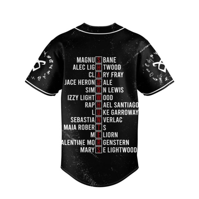 Custom Shadow Hunters Jersey - Personalized City & Year, Stylish Black Design - Image 3