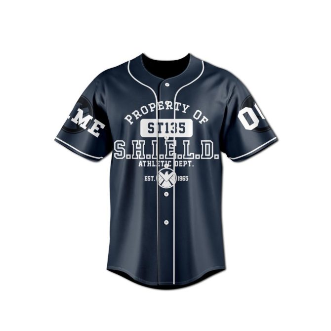 Custom S.H.I.E.L.D. Academy Baseball Jersey – Personalize Name & Number - Image 2