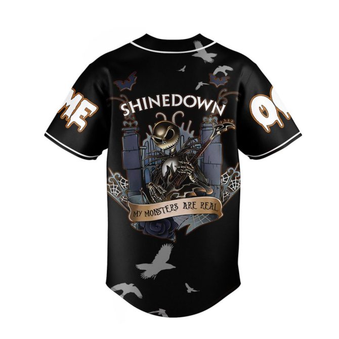 Custom Shinedown Baseball Jersey - Personalize Name & Number - Unique Rock Band Apparel - Image 3