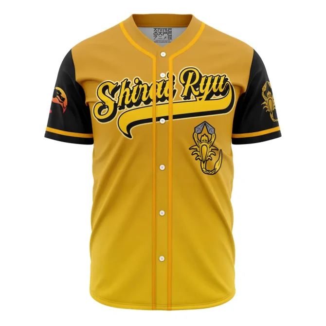 Anime-Inspired Yellow Baseball Jersey – Bold Design, Premium Quality