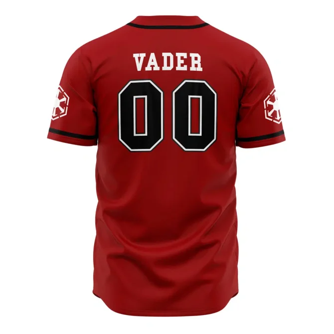 Star Wars Sith Empire Baseball Jersey - Red Darth Vader Design For Fans - Image 2