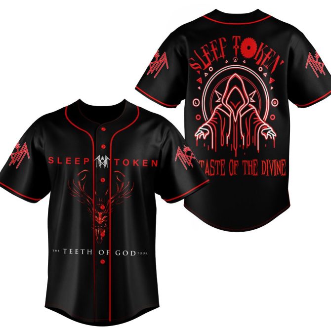 Exclusive Sleep Token Tour Jersey - Black & Red, Divine Design, Unisex, Limited Edition