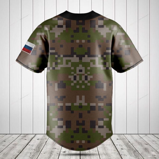 Custom Slovakia Flag Baseball Jersey – Personalized Camo Design, Unisex Sportswear - Image 2