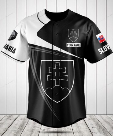 Custom Slovakia Baseball Jersey – Personalized Sportswear With Flag & Crest Design