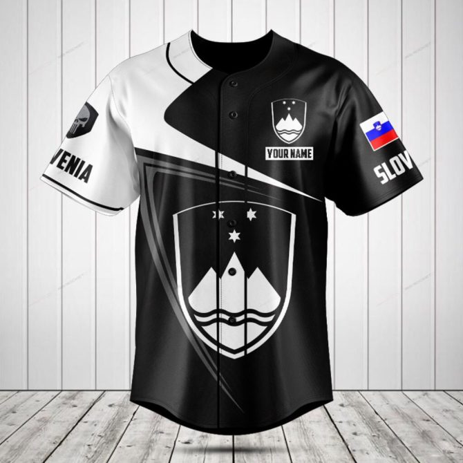 Custom Slovenia Baseball Jersey – Personalized Name & Flag Design, Unisex Sportswear