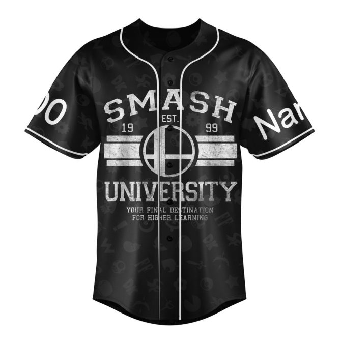 Custom Smash University Jersey - Personalize Name & Number, Perfect For Gamers! - Image 2