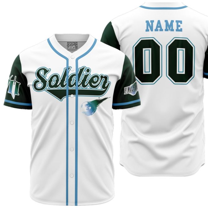 Custom Fantasy Soldier Baseball Jersey - Personalized Name & Number - Premium Gamer Apparel