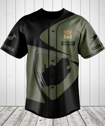 Custom South Africa Baseball Jersey - Personalized Name & Stylish Design