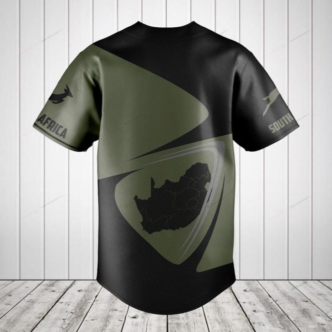 Custom South Africa Baseball Jersey - Personalized Name & Stylish Design - Image 2