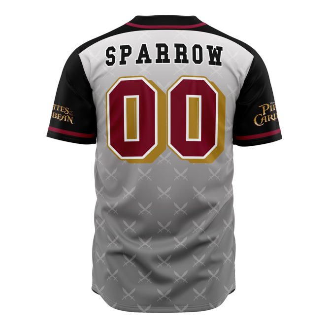 Pirate-Themed Baseball Jersey – Stylish Black & Gray Design – Perfect Gift For Fans! - Image 3