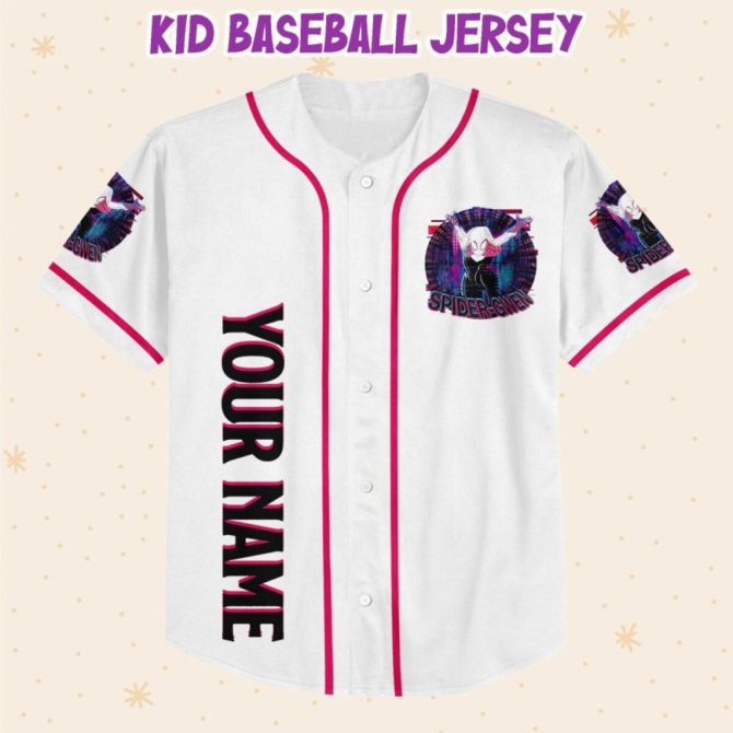 Custom Spider Hero Baseball Jersey - Kids/Youth/Adult Sizes - Add Name & Number! - Image 3