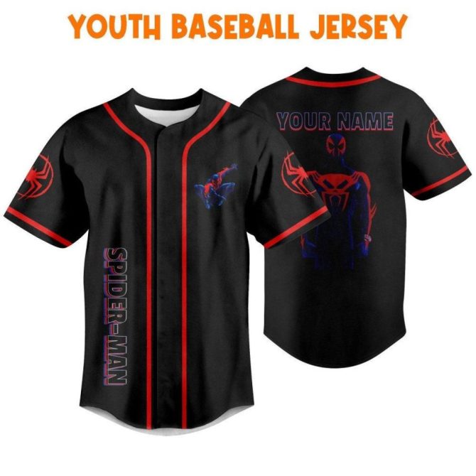 Custom Spider-Man Baseball Jersey - Personalize For Kids, Youth & Adults - Unique Design! - Image 6