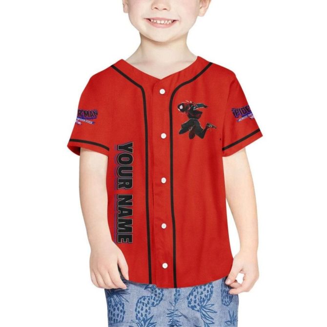 Custom Spider Hero Baseball Jersey For Kids/Youth/Adults - Personalized Design - Image 5