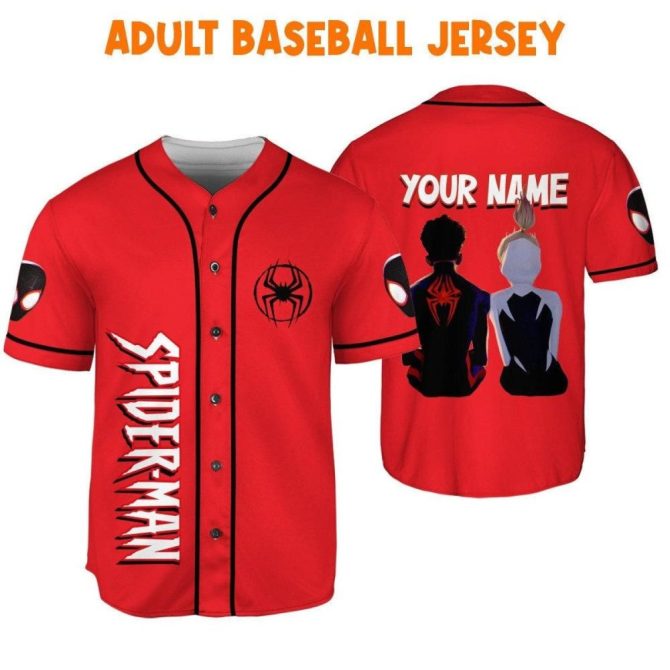 Custom Spider-Man Baseball Jersey For Kids/Youth/Adults - Personalize Your Name! - Image 7