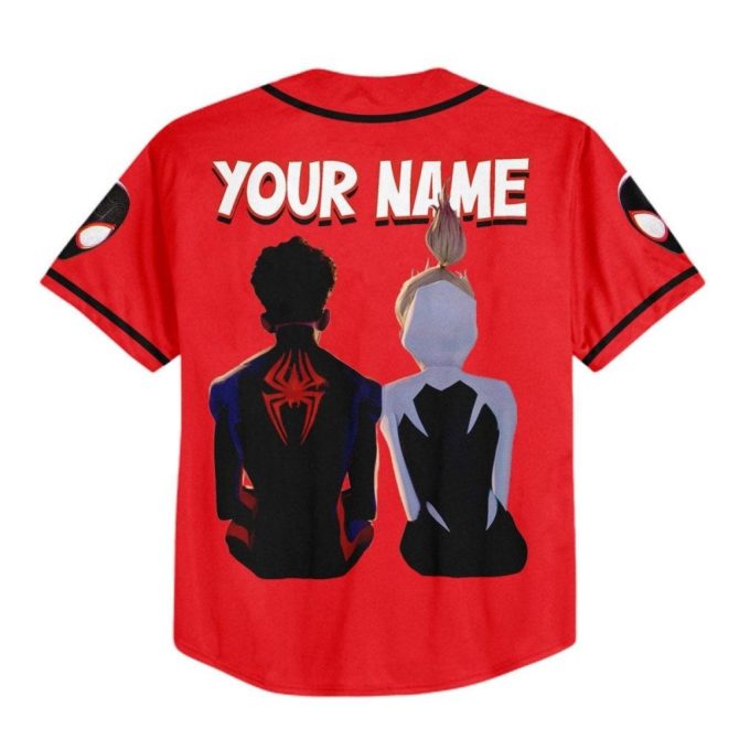 Custom Spider-Man Baseball Jersey For Kids/Youth/Adults - Personalize Your Name! - Image 4
