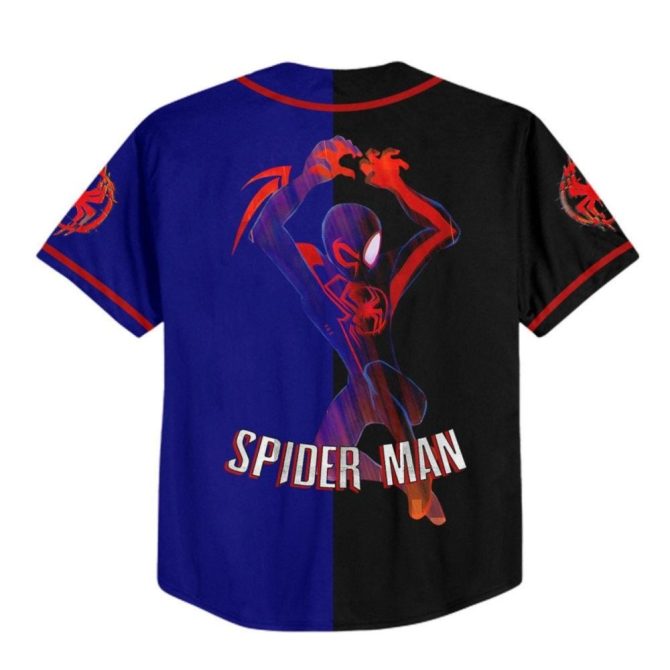 Custom Spider Hero Baseball Jersey For Kids/Youth/Adults - Personalized Name & Number - Image 4