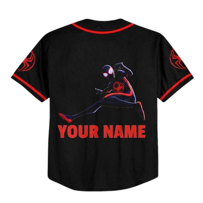 Custom Spider-Man Baseball Jersey - Kid/Youth/Adult Sizes - Personalized Design - Image 4