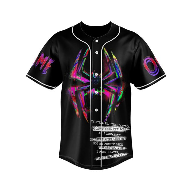 Custom Spider-Verse Baseball Jersey – Vibrant Design & Personalization Options - Image 2