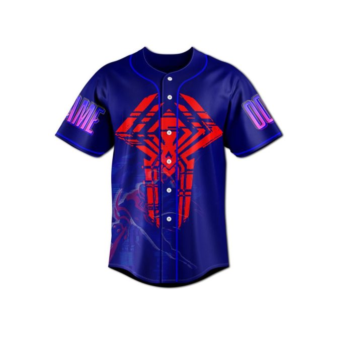 Custom Spider-Verse Baseball Jersey - Personalize Name & Number - 2099 Design - Image 5