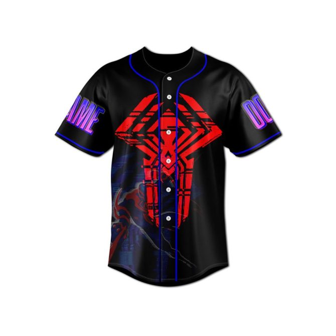 Custom Spider-Verse Baseball Jersey - Personalize Name & Number - 2099 Design - Image 3