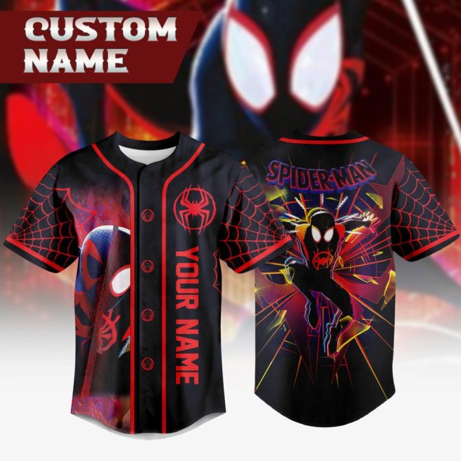 Custom Spider Hero Jersey – Personalized Name, Vibrant Design, Perfect Gift! - Image 2