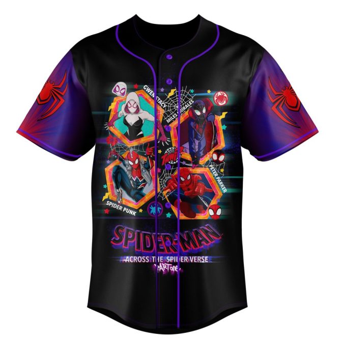 Custom Spider-Verse Jersey – Personalize Your Name & Number – Unique Hero Design - Image 2
