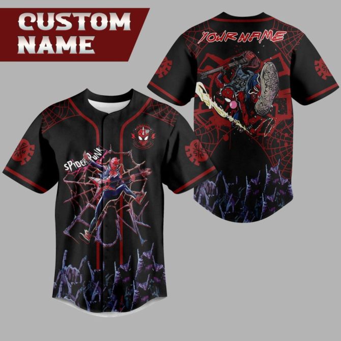 Custom Spider Punk Jersey - Personalize Your Style With Iconic Design!
