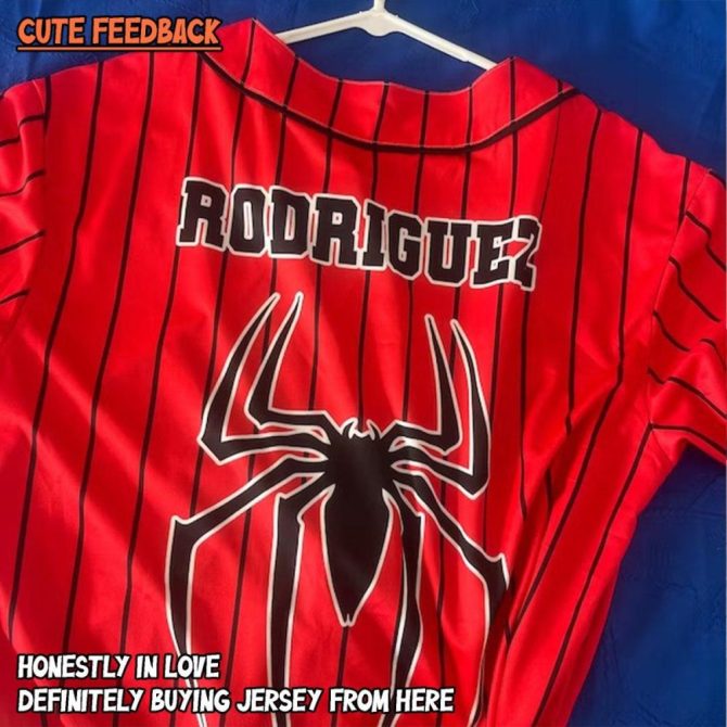 Custom Spider-Themed Baseball Jersey - Add Name & Number For Kids, Youth & Adults - Image 3