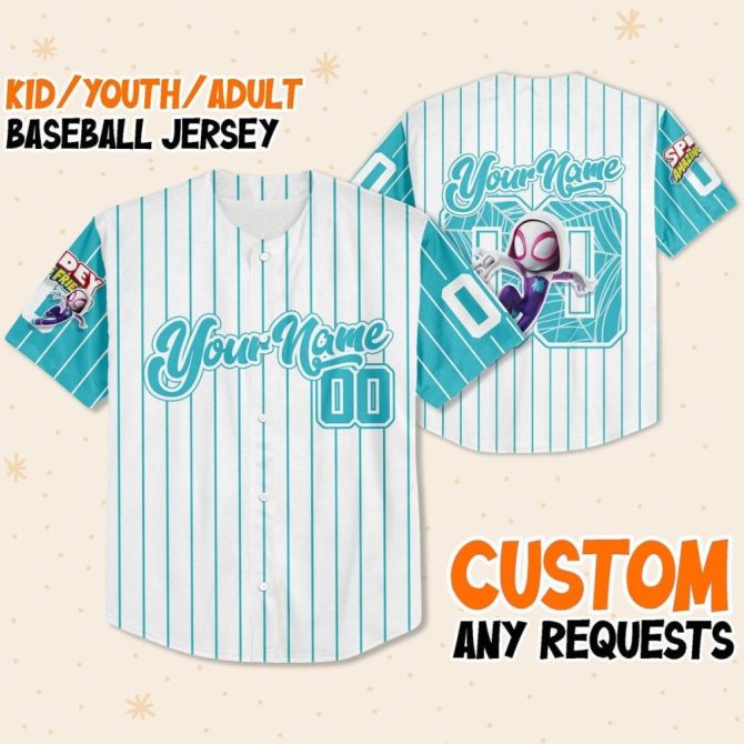 Custom Kids/Youth/Adult Baseball Jersey - Personalized Name & Number - Unique Design
