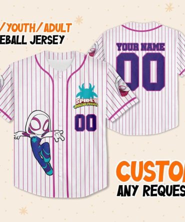 Custom Spidey Baseball Jersey For Kids/Adults - Add Your Name! Perfect Gift!