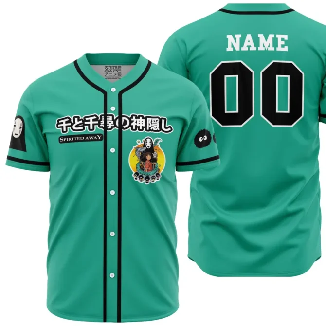 Custom Spirited Away Baseball Jersey - Personalized Anime Fan Gift