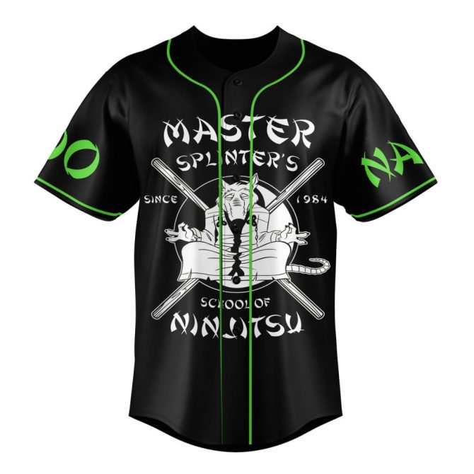 Custom Ninja Turtles Jersey - Master Splinter'S School - Personalized Name & Number - Image 3